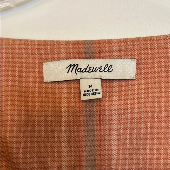 Madewell Women's Plaid Top - Picture 5 of 5